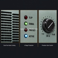 Amplificateur de puissance 39.2, 2 canaux, 900W-1900W, amplificateurs professionnels de classe H, panneau vert CA, équipement audio pour scène