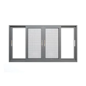 Entièrement stocké accessoires en aluminium matériaux poignée porte de Garage fenêtre coulissante conception de verre de fenêtre de maison