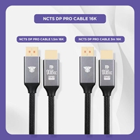 Câble 16K 60Hz 2.1 DP tressé ultra haute vitesse pour ordinateur portable, PC, téléviseur, moniteur de jeu et plus encore