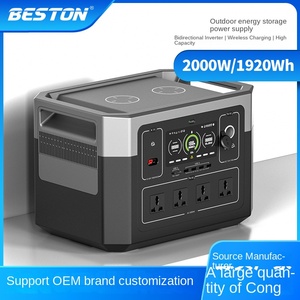 Centrale Électrique Portable 2000W avec Batterie LiFePO4, Générateur Solaire, Système Énergétique à Onde Sinusoïdale Pure 2400W - Product Image 3