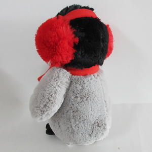 <span class=keywords><strong>Pinguino</strong></span> di peluche farcito personalizzato con <span class=keywords><strong>pinguino</strong></span> di peluche farcito paraorecchie invernale con natale gesù ti ama regali - Product Image 3