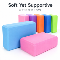 Bloque de Yoga Antideslizante de EVA, Bloque de Yoga con Textura para Agarre Firme, Ladrillo de Espuma para Manos Sudorosas, Posturas de Equilibrio y Entrenamiento en Estudio
