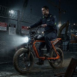 <span class=keywords><strong>Bicicleta</strong></span> Eléctrica para Adultos Color Naranja, Resistente a Pinchazos, con Ruedas de 20 Pulgadas, Ideal para Movilidad en Obras de Construcción - Product Image 6