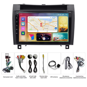 HENGMALL pantalla táctil <span class=keywords><strong>Gps</strong></span> navegación 9 pulgadas <span class=keywords><strong>2</strong></span> Din Android coche Radio estéreo reproductor de vídeo para <span class=keywords><strong>Benz</strong></span> <span class=keywords><strong>SLK</strong></span> 2004-2010 - Product Image 2