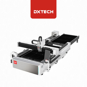 Placa de tubo de metal Cortador láser Cnc Máquina de corte por láser de fibra de doble plataforma para acero inoxidable 3015 4KW - Product Image 5