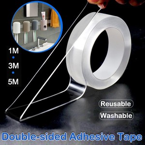 Tape Multi Function 1/2/3/5 M Reusable Nano Grip Tape Bothsided Adhesive Traceless Tape