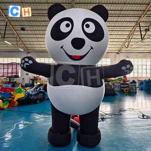 Pandas géants gonflables de modèle d'animaux de dessin animé de décoration extérieure - Product Image 1