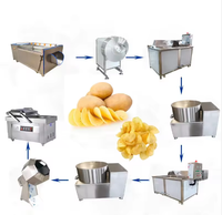 Machine à Frire les Frites Commerciale 300 kg/h Ligne de Production Automatique de Pommes de Terre Fraîches