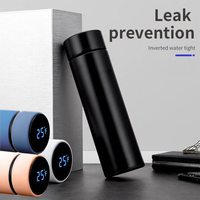 Termo gobelet numérique en acier inoxydable, flacon isolé sous vide, led intelligent, bouteille d'eau thermo Portable avec affichage de la température