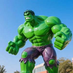 [Personalizado] Escultura de Personaje de Película de Tamaño Real para Decoración Comercial al Aire Libre, Paisaje Urbano, Estatua de <span class=keywords><strong>Hulk</strong></span> de Fibra de Vidrio - Product Image 5