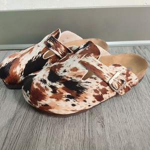Mozhixi Private Label Sabots Birken en fourrure unisexe Taille 35-48 <span class=keywords><strong>Mohair</strong></span> Confortable Femmes Hommes Poils de vache Mule Sabots en liège - Product Image 4