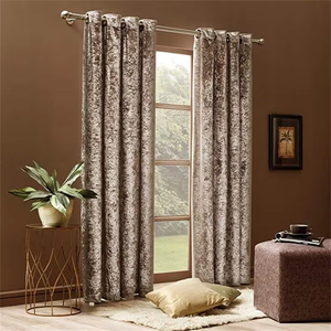 UK Hot Selling Wholesale Luxury <strong>Crushed</strong> <strong>Velvet</strong> <strong>Curtain</strong> Blackout <strong>Curtains</strong> for the Living Room - Product Image 2