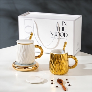 Nordic Luxury Temperature Controlled <b>Coaster</b> Drinking Cup Classic Cups Personalized Cups Porcelain Mugs Ceramics Mugs - Product Image 1