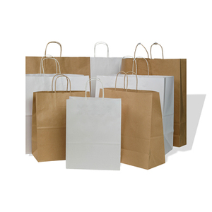 Bolsas de Papel Kraft Personalizadas con Asas Retorcidas, Bolsas Ecológicas Resistentes para Uso en Comercios y Compras - Product Image 2