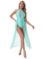 Robe de danse 56 cm, tenue Sexy et moulante, avec des strass, sans manches, pour femmes