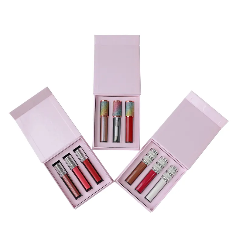 Groothandel Lipgloss Buis Doos Verpakking Lage Moqlip Gloss Set Verpakking Dozen Private Label Lipgloss Set Geschenkdoos