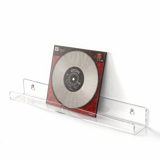 Custom Stable Floating Acrylic Display Wall Shelf Transparent Perspex Plastic Wall Mounted Shelves PPMA Organizer Shelf