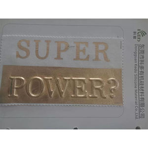 שקוף גלם הבלטות לוגו מסך הדפסת סיליקון גומי 3d טקסטיל דיו חום עיתונות על בד - Product Image 4