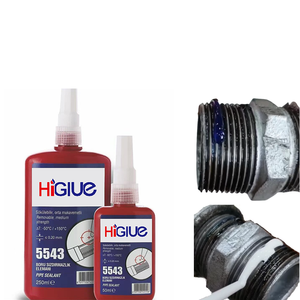 Adhésif anaérobie HiGlue Liquide PTFE pour raccords de tuyauterie Scellant 50ml <span class=keywords><strong>Bleu</strong></span> pour tuyaux métalliques - Product Image 2