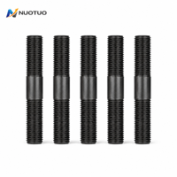 Custom Carbon Steel Black Oxide Double End Stud Bolt Threaded Rod for Industrial Machinery