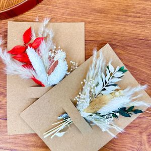 Tarjetas con Ramos de Flores Secas Estilo Bohemio Ecológicas para Mensajes Escritos a Mano, Decoración para el Día de la Madre y <span class=keywords><strong>Cumpleaños</strong></span> - Product Image 4