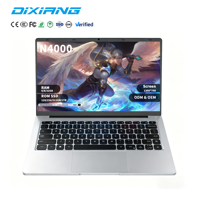 DIXIANG Brand New Wholesale Model Laptop Computer 14inch Celeron N4000 Laptop Computer for Student Business Learning