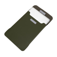 Funda para portátil de PU con etiqueta en relieve para 13-14 pulgadas, bolsa para computadora ultradelgada, ligera y resistente a salpicaduras para el viaje diario