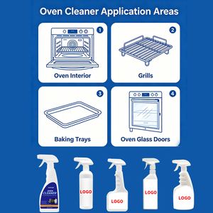 Spray detergente <span class=keywords><strong>per</strong></span> forni commerciali, <span class=keywords><strong>sgrassatore</strong></span> <span class=keywords><strong>per</strong></span> impieghi gravosi, <span class=keywords><strong>per</strong></span> <span class=keywords><strong>grasso</strong></span> incrostato e macchie carbonizzate, formula ad azione rapida <span class=keywords><strong>per</strong></span> forni a convezione, 500ml - Product Image 2