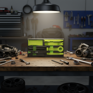 Fasano Automotive Tool Kit 10-Piece Set Green Plastic Pry Bars and Scrapers for Car Repair and Maintenance - Product Image 3