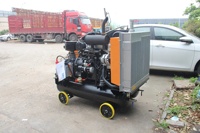 Compresseur d'air portable diesel 12V certifié CE Kaishan haute pression 12-40Bar à vis avec noyau moteur à air à vendre
