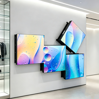 Lecteur vidéo personnalisé en forme de diamant pour une expérience de visionnage exceptionnelle Écran carré pour les magasins de détail et les centres commerciaux