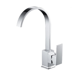 Robinet de cuisine et de lavabo moderne en laiton de haute qualité, à montage <span class=keywords><strong>sur</strong></span> plan, 1 poignée, finition chromée, eau chaude et froide, avec cartouche en céramique - Product Image 4