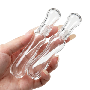 Tubo per Lucidalabbra 10ml con Tappo Dorato, Tubo in Plastica Trasparente Vuoto per Cosmetici, per Cura Personale e Bellezza - Product Image 1
