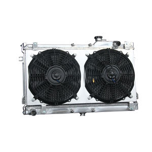 Radiador <span class=keywords><strong>de</strong></span> aluminio con ventilador <span class=keywords><strong>de</strong></span> cubierta para tanque <span class=keywords><strong>de</strong></span> agua Mazda <span class=keywords><strong>Mia</strong></span> 1989 1.6L I4 1997- - Product Image 5