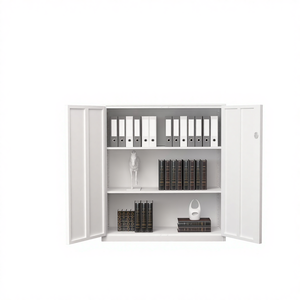 Armoires de classement basses en acier avec serrure à clé à vendre, armoires de classement basses modernes en métal pour bureau, mobilier de bureau, hôpital - Product Image 2
