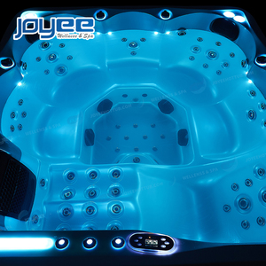 JOYEE Acrylique Carré Deluxe 6 <span class=keywords><strong>Personnes</strong></span> US balboa LED Backyard spa extérieur jacuzi Whirlpool Outdoor Big Hot Tub Spa à vendre - Product Image 3