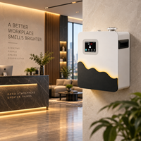 Diffuseur d'arômes sans eau A300 commercial 500 ml, machine à parfum intelligente murale avec écran LCD TFT pour hôtel et bureau