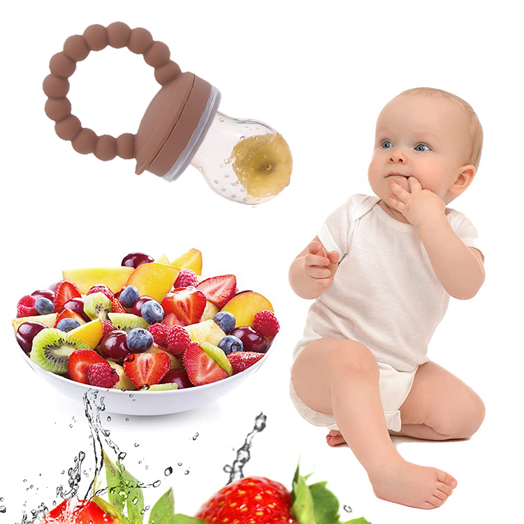 Оптовая продажа силиконовые фрукты соски-пустышки кормушка для овощей подачи питания с сумочкой в комплекте; Новинка чехол для малышей; Одежда для младенцев; Детское Зубное рельеф