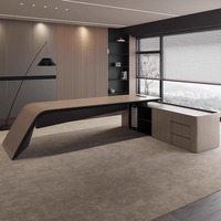 Bureau de bureau moderne et simple Table de PDG Mobilier de bureau Planches conviviales Table BOSS cuite à la peinture