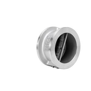 คู่มือ H76W-16P วาล์วตรวจสอบแบบสองทางแบบฝาพับคู่แบบแมนนวลแคลมป์ผีเสื้อสเตนเลส304 DN50 80สำหรับน้ำและน้ำมัน - Product Image 1