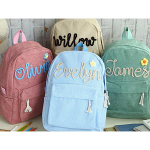 Pankai Factory personalizado bordado a mano <span class=keywords><strong>nombre</strong></span> niño <span class=keywords><strong>mochila</strong></span> bolsa de libros para niños <span class=keywords><strong>con</strong></span> <span class=keywords><strong>nombre</strong></span> - Product Image 3