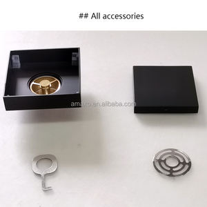 3 couvercles de drain décoratifs modernes en nickel brossé pour salle de bain d'hôtel, drain de sol extérieur caché avec garantie de 5 ans - Product Image 4