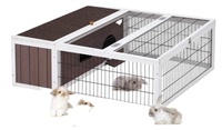 Cage à lapins de grande taille imperméable pour l'extérieur, maison pour lapins, clôture pour animaux de compagnie, maison pour lapins, enclos