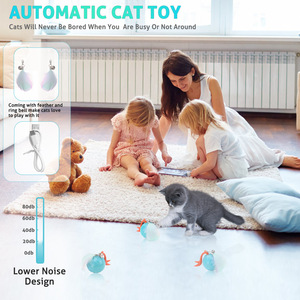 Smart Luxury <b>Interactive</b> <b>Cat</b> Ball <b>Toy</b> with Rechargeable Battery 360 Degree Rotate & Motion Activated for Indoor <b>Cats</b> - Product Image 4