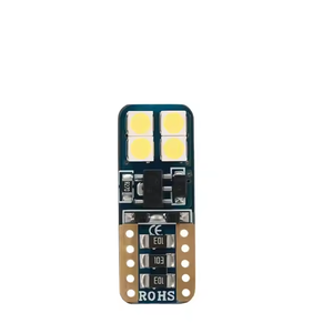 Lampe de plaque d'immatriculation LED T10 3030 8SMD double face grand angle, sans erreur Canbus, pour voiture - Product Image 1