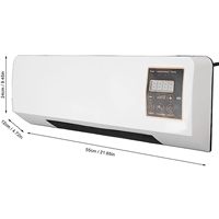 Ventilateur de chauffage mural ultra silencieux Ventilateur de chauffage en céramique à économie d'énergie pour chambre à coucher, bureau, utilisation en intérieur