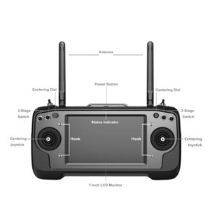 รีโมทคอนโทรลอัจฉริยะ SIYI MK32 รุ่นใหม่ล่าสุด หน้าจอสัมผัส LCD ความละเอียดสูง 7 นิ้ว ความสว่างสูง สำหรับโดรน - Product Image 4