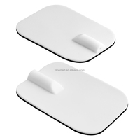Électrodes EMS en caoutchouc gel épais et durable Konmed, coussinets en silicone de 4x6 cm, trou d'insertion de 2,0 mm, coussinets en silicone conducteurs adhésifs pour appareil TENS