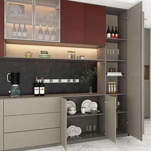 Aparador Multifuncional de Roble Moderno y Elegante con Cajones de Gran Capacidad para Cocina, Hogar y Bar - Mueble de Almacenamiento Ecológico - Product Image 5