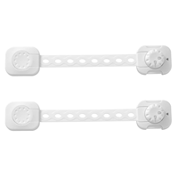 Loquets de sécurité en plastique pour enfants, verrous adhésifs réglables pour armoires, placards, tiroirs, fours et portes de toilettes